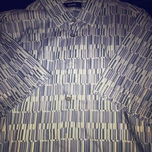 Alfani Short Sleeve Button Up